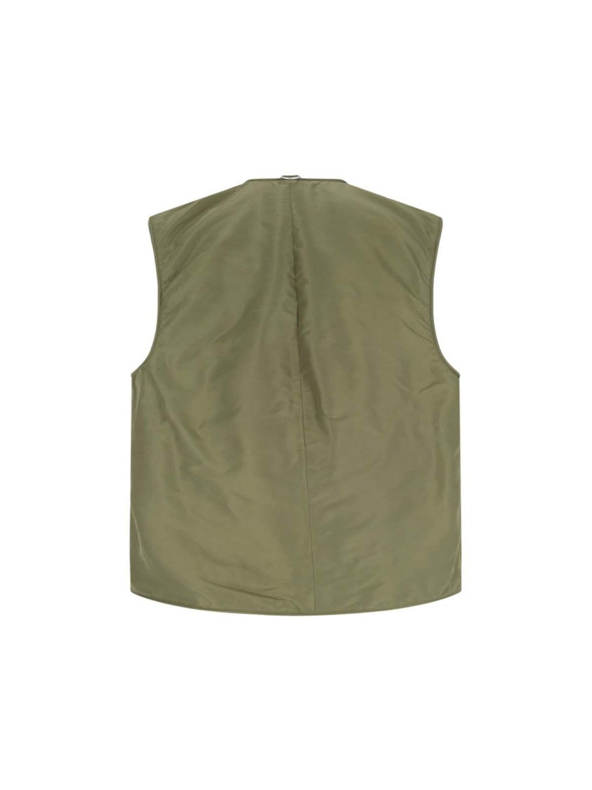 Hed Mayner Sleeveless Utility Jacket With Front Zip