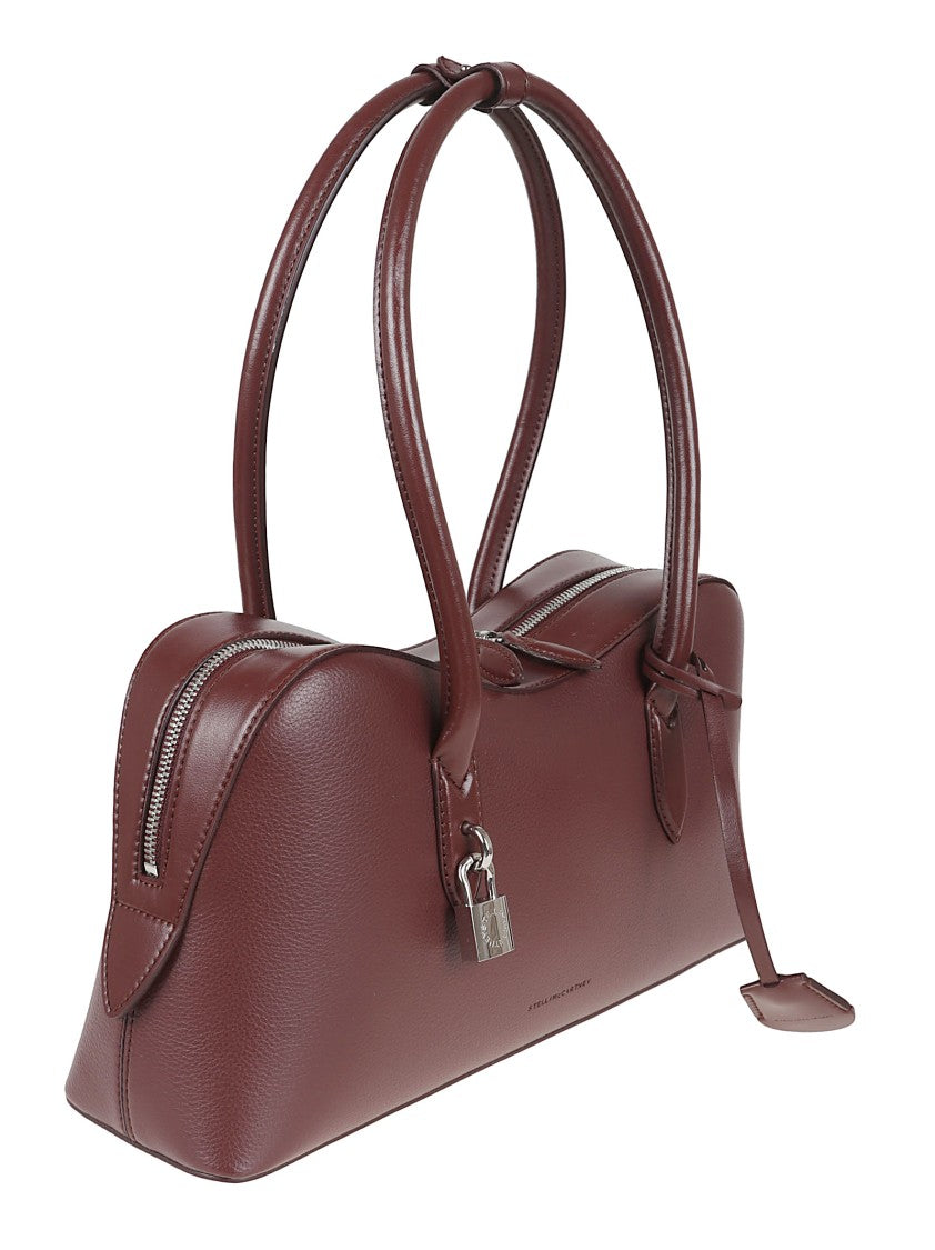 Stella Mccartney Elongated Burgundy Shoulder Bag