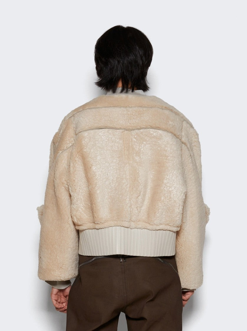 Rick Owens Girdered Bomber Cropped Jacket