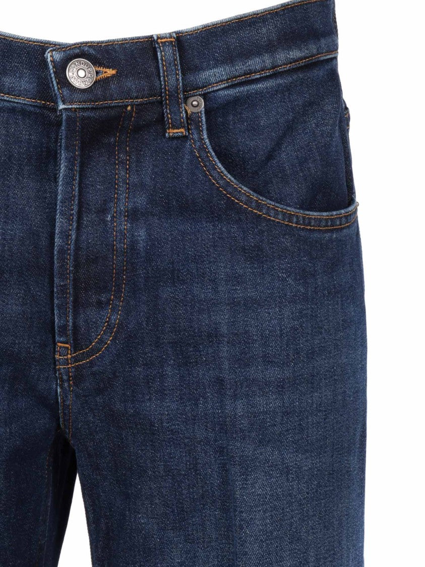 Dondup Wide-Leg High-Waist Jeans With Subtle Stitching Details