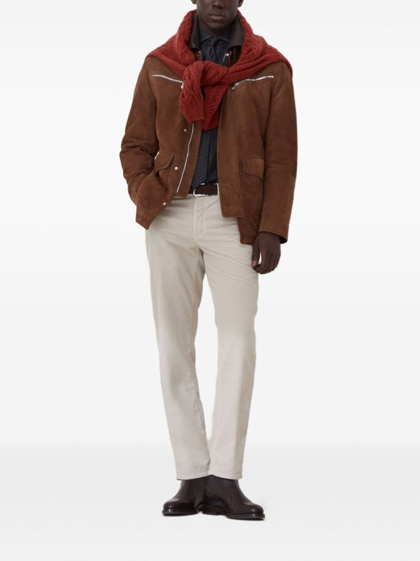 Brunello Cucinelli Tailored Light Grey Trousers