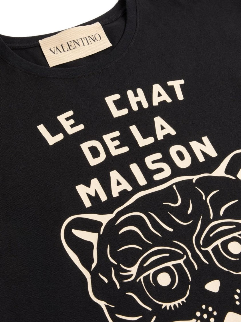 Valentino Garavani Chat De La Maison-Print T-Shirt