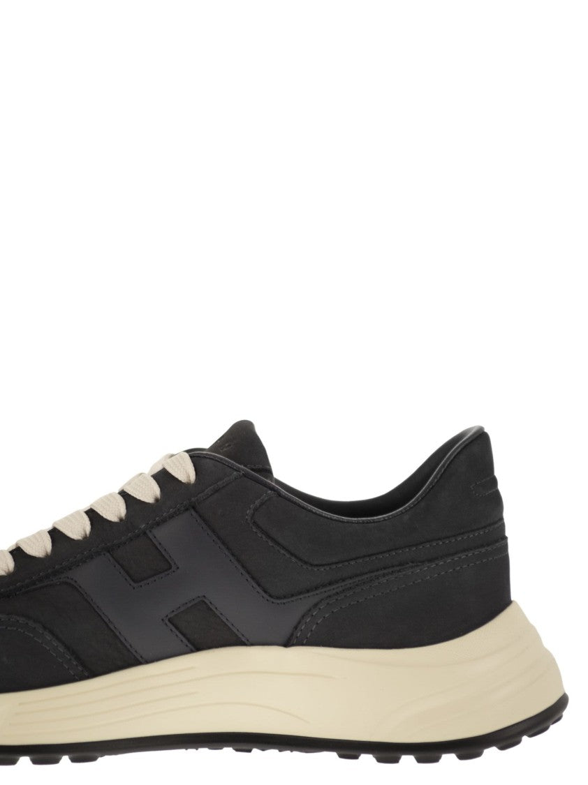 Hogan Fluid Shape Hyperlight Suede Trainers