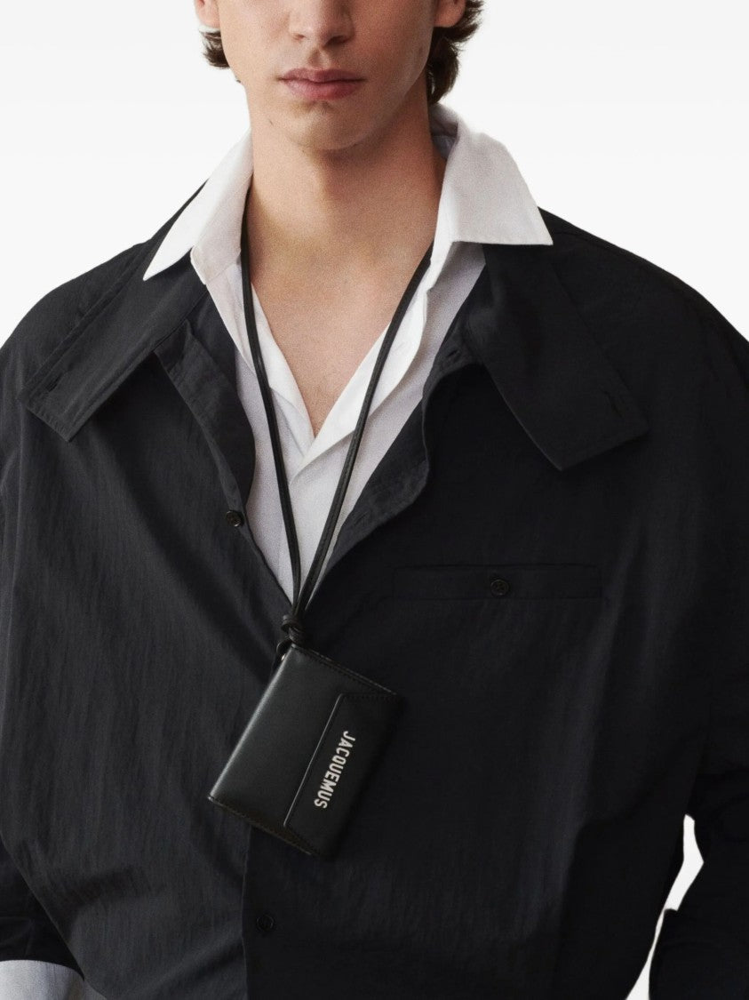 Jacquemus Leather Credit Card Holder With Logo