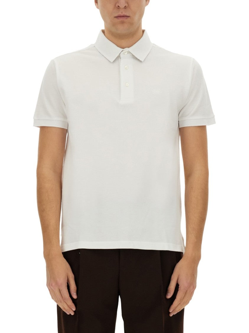 Etro White Cotton Polo Shirt