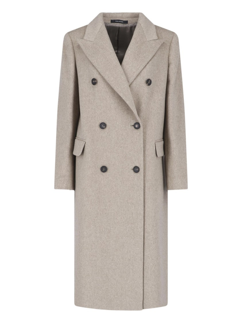 Tagliatore Brown Jole Virgin Wool Coat