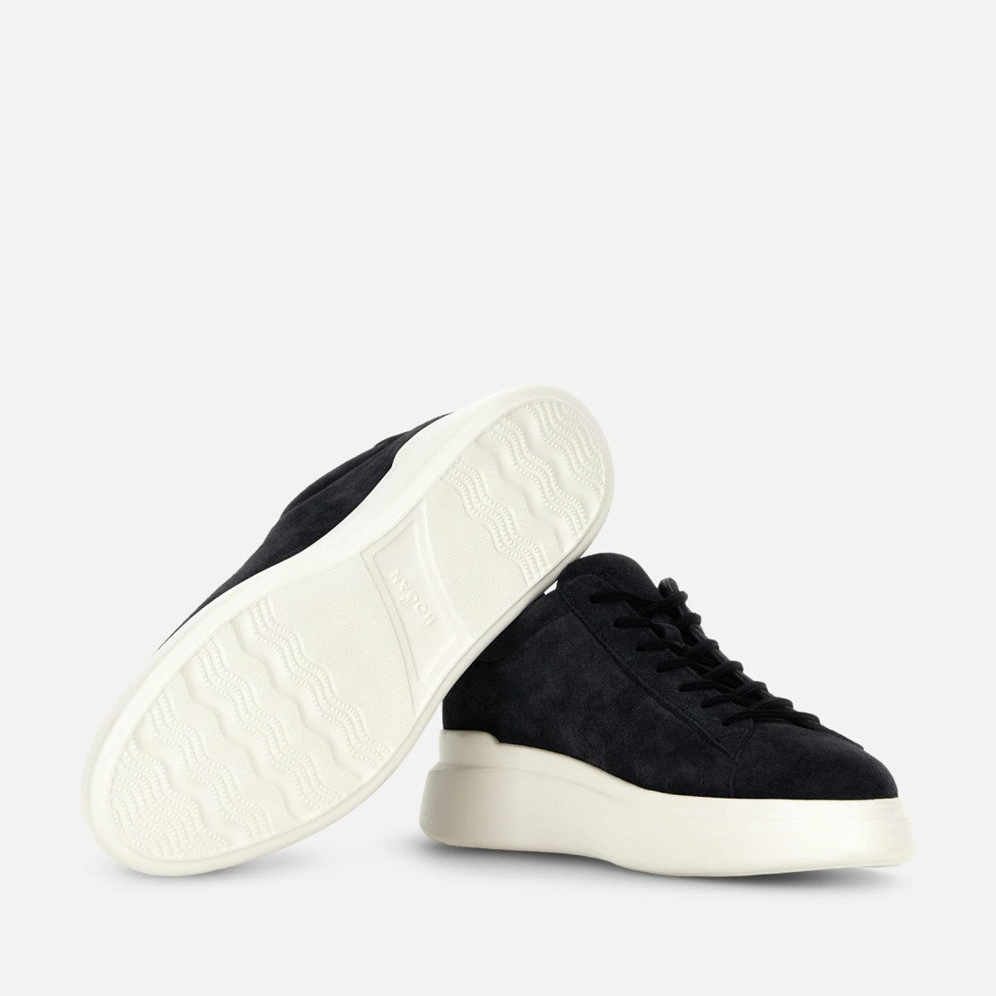 Hogan Lace-Up Sneakers With Suede Upper