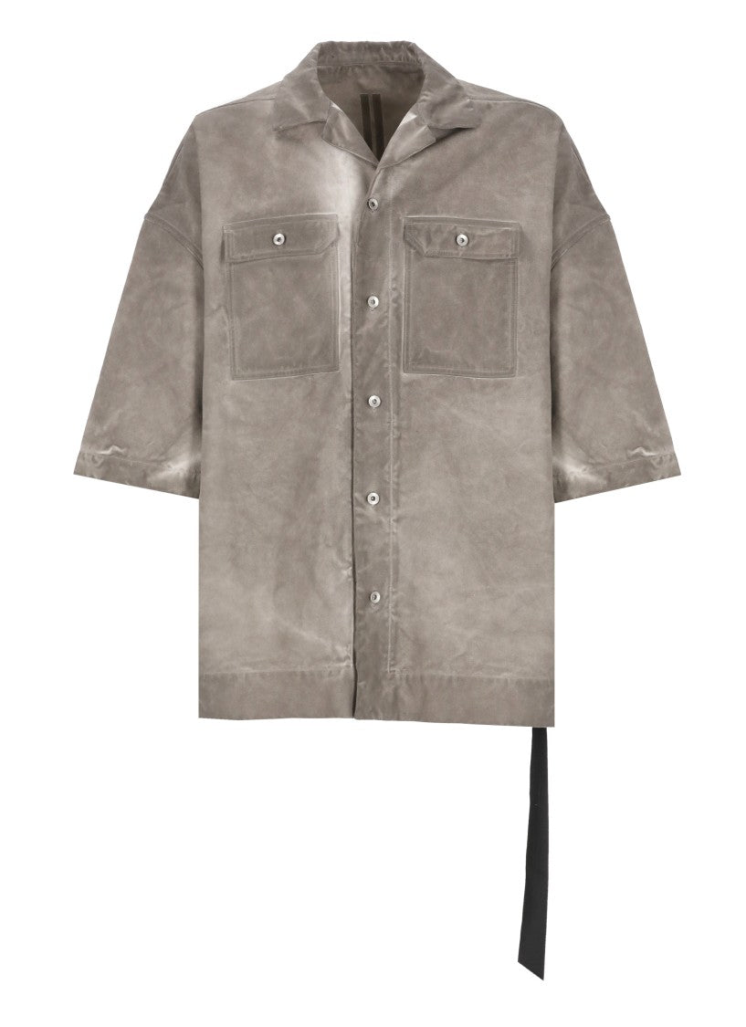 Drkshdw By Rick Owens Grey Tommy Cotton Shirt