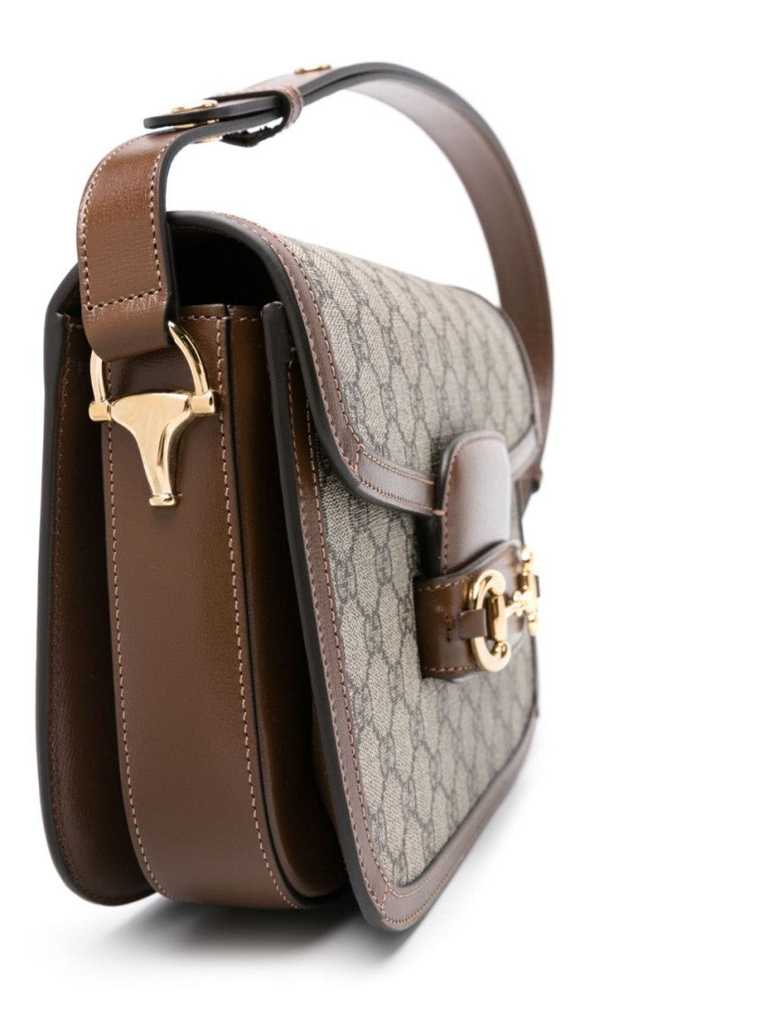 Gucci Horsebit Gg Supreme Shoulder Bag