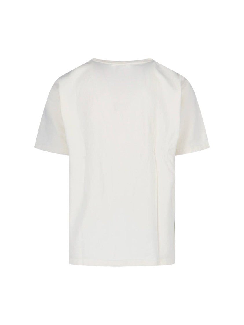 Rhude Minimalist White T-Shirt With Classic Crew Neckline