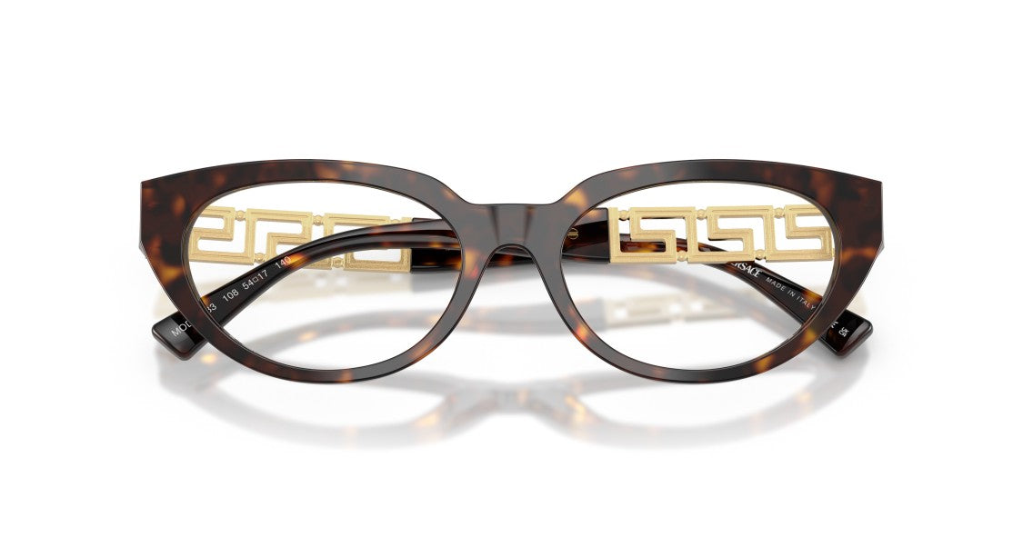 Versace 0Ve3383 Tortoiseshell Cat-Eye Sunglasses