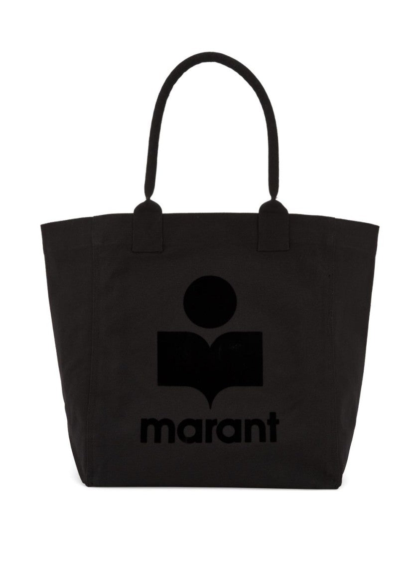 Isabel Marant Yenky Logo-Emblem Cotton Canvas Tote Bag