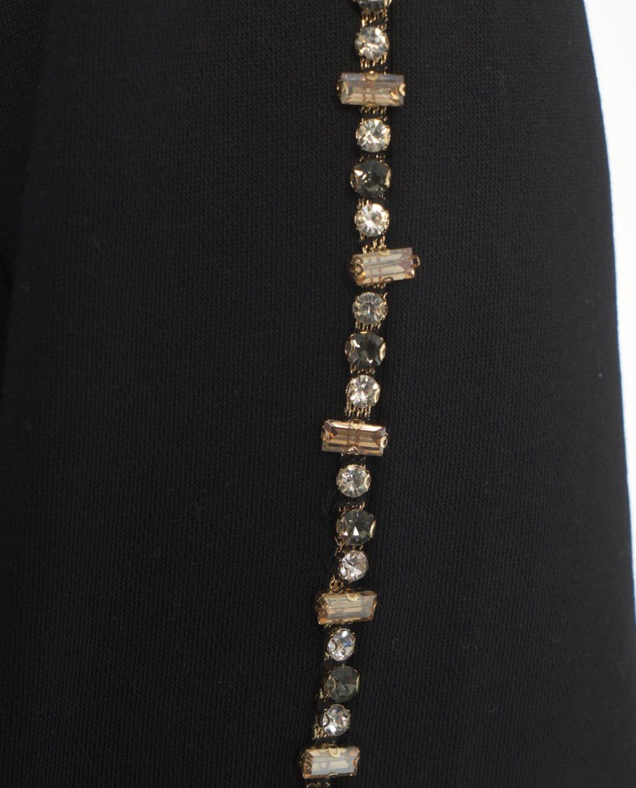 Liu Jo Black Sweatshirt With Sequined Detailing