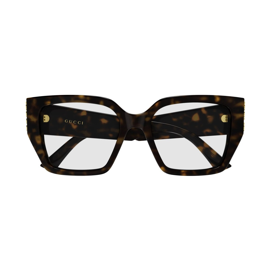 Gucci Gg2042o Oversized Square Tortoiseshell Sunglasses