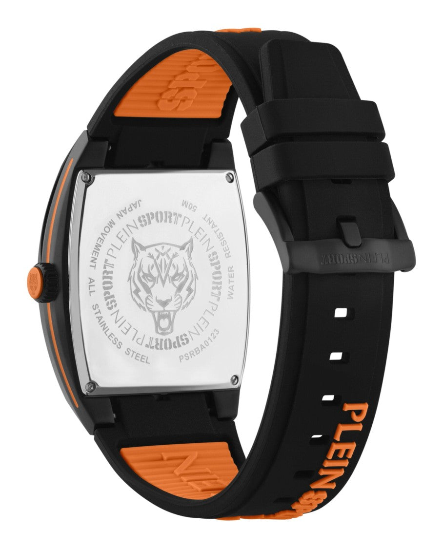 Plein Sport Gaze Silicone Watch With 40Mm Black Case