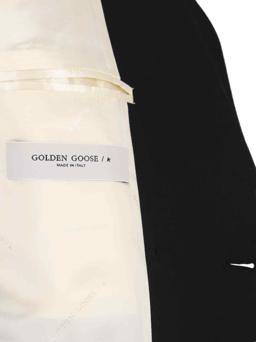 Golden Goose Black Double Breasted Wool Blazer