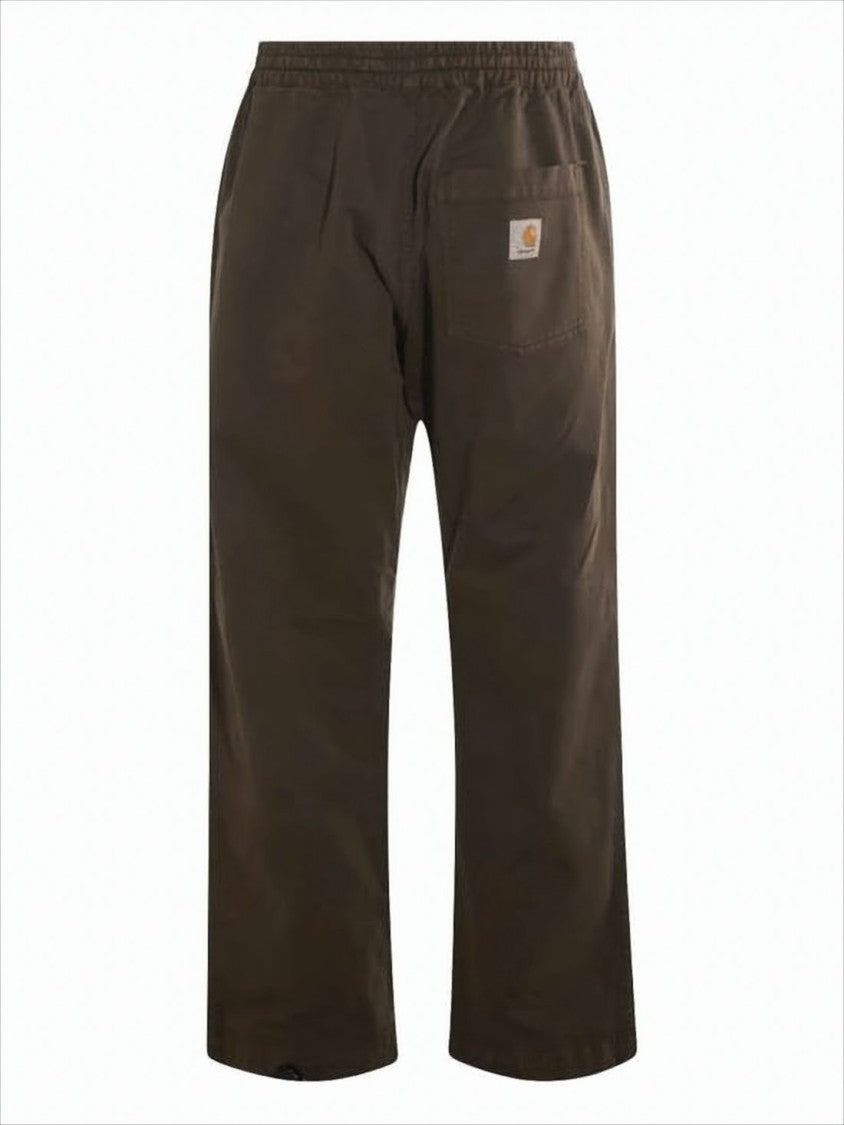 Carhartt Wip Relaxed Fit Straight Pants With Elastic Waistband And Drawstring