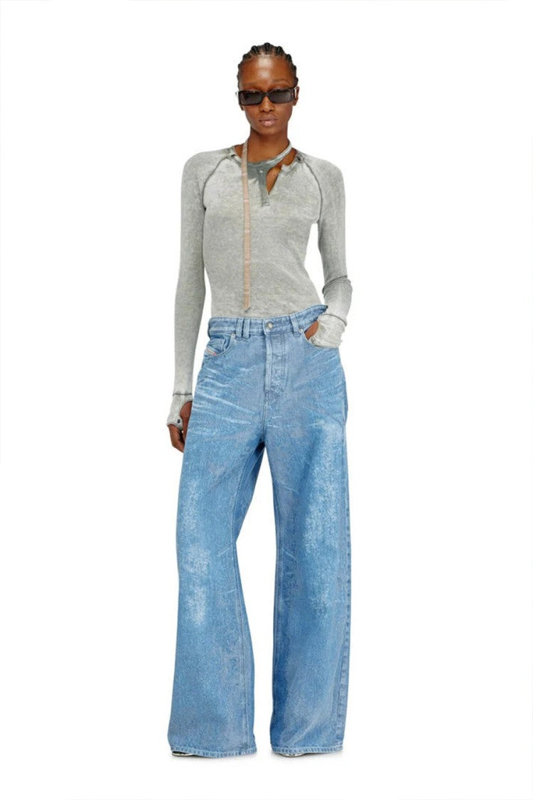 Diesel White Cotton Jeans