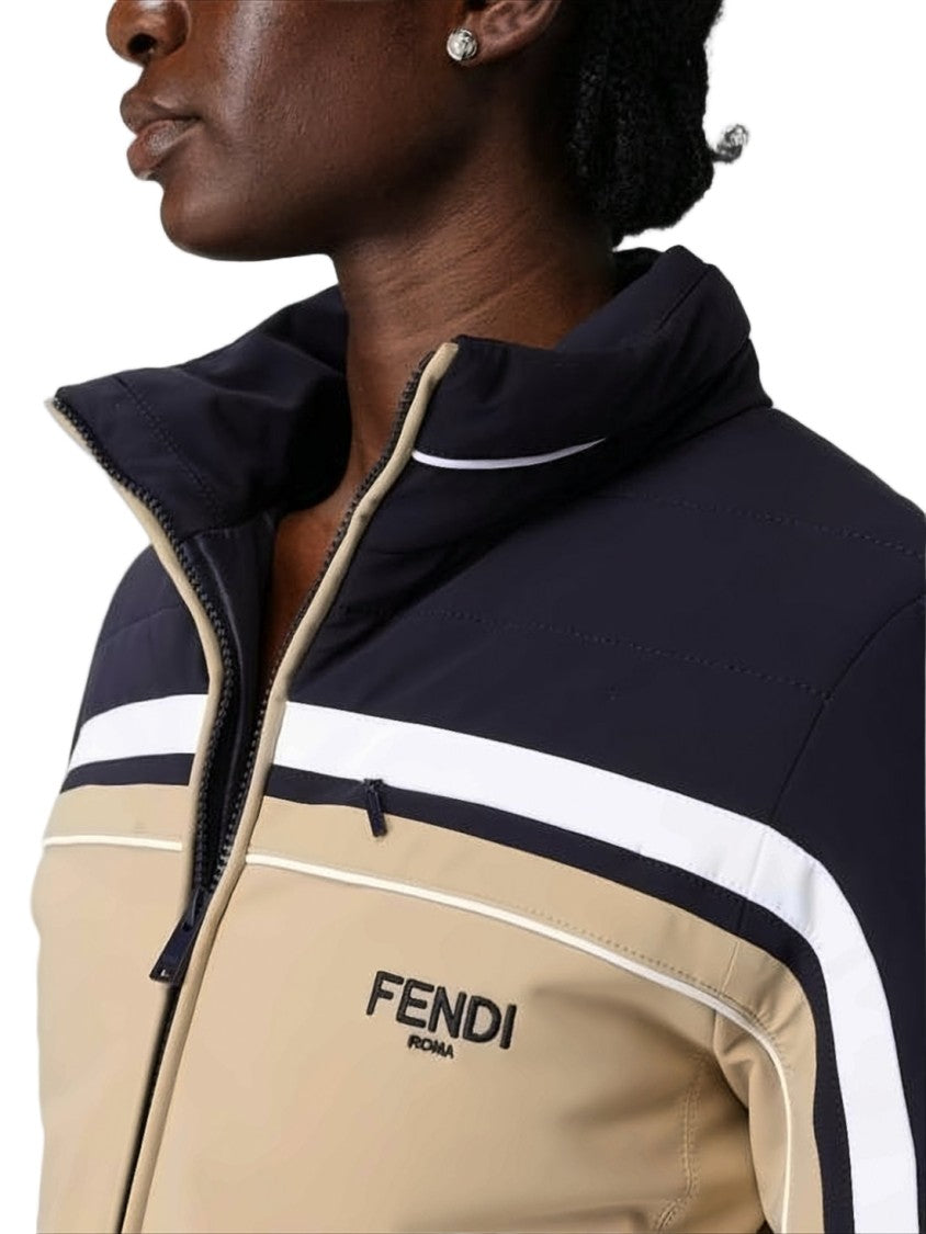 Fendi Sculptural Silver Earrings With Twisted Organic Design