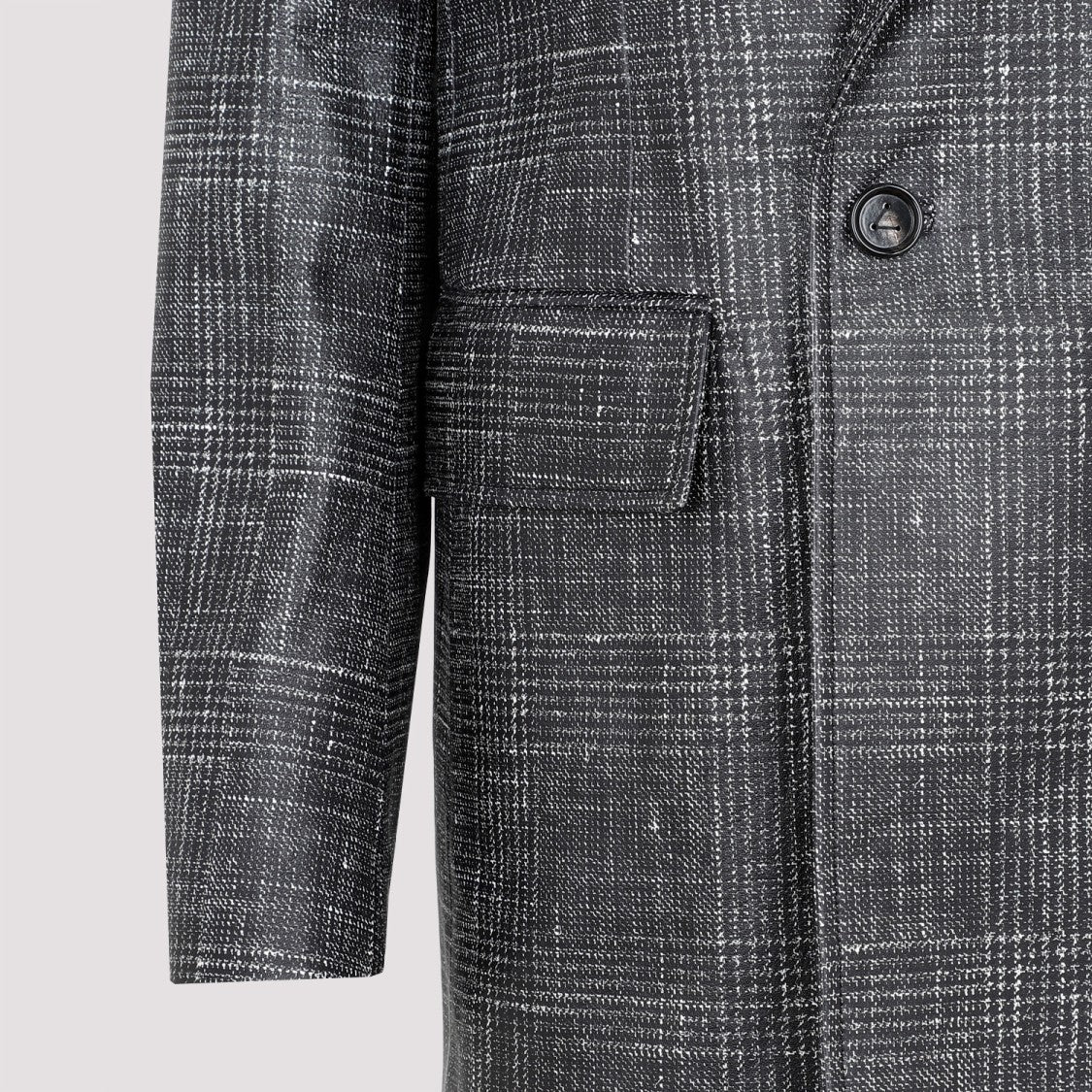 Bottega Veneta Black Printed Leather Jacket