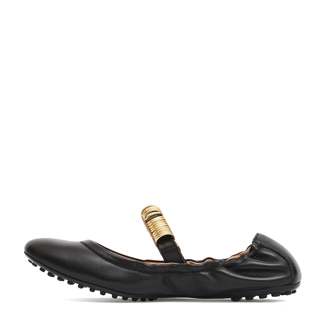 Tod's Black Gommino Leather Ballerinas