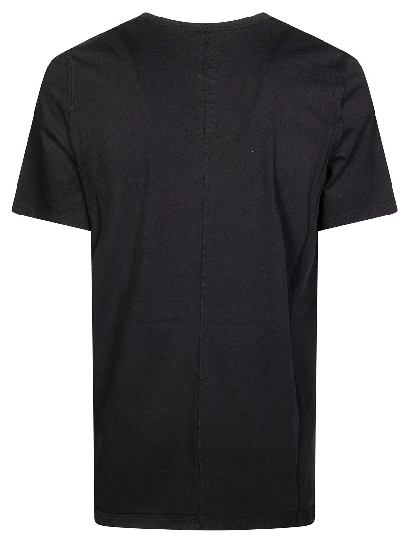 Drkshdw Level T Black Structural Seaming Short-Sleeve T-Shirt