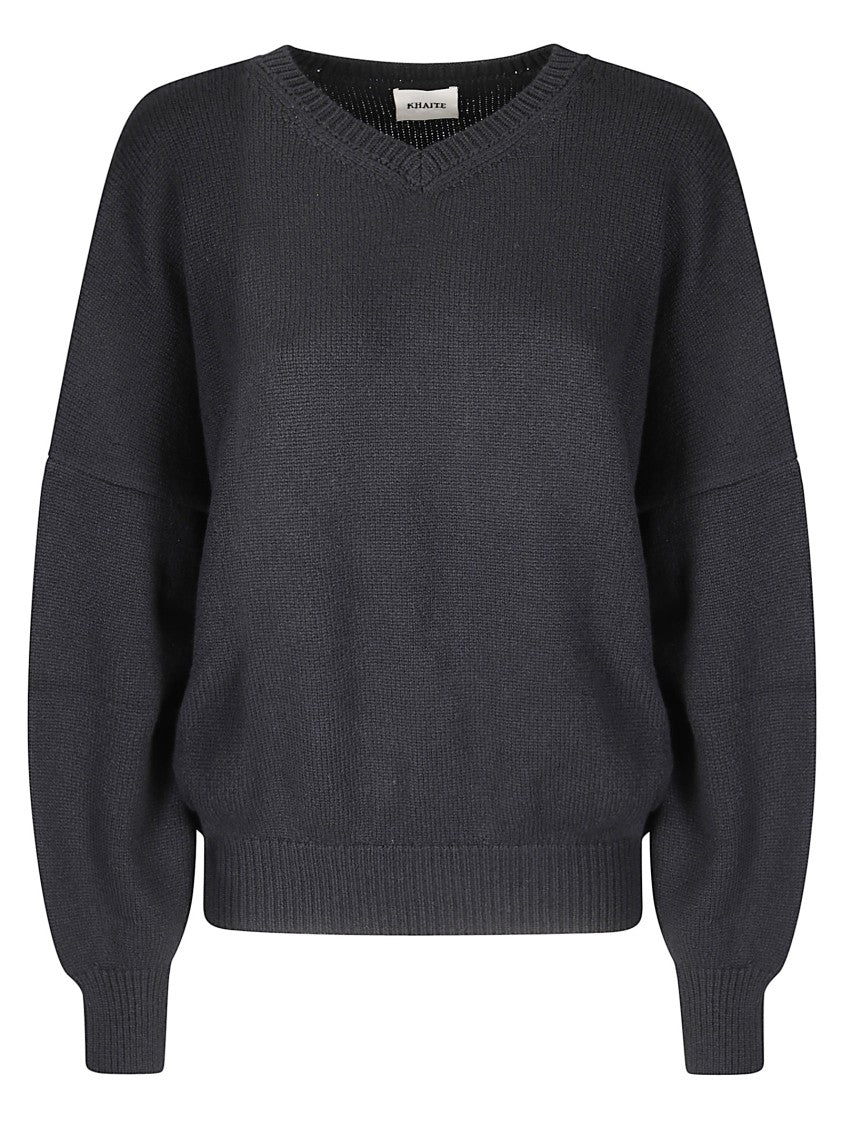 Khaite Wool Cashmere V-Neck Sweater