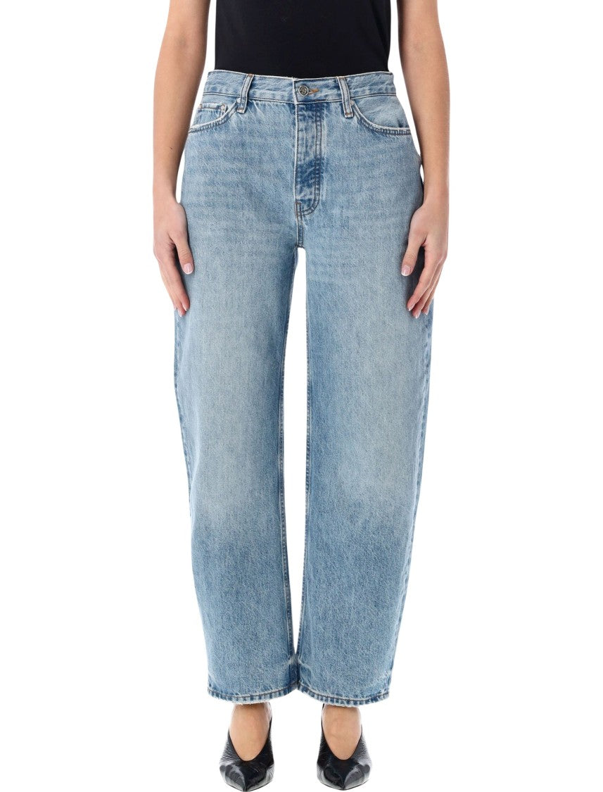 Anine Bing Fritz Barrel Silhouette Denim Jeans