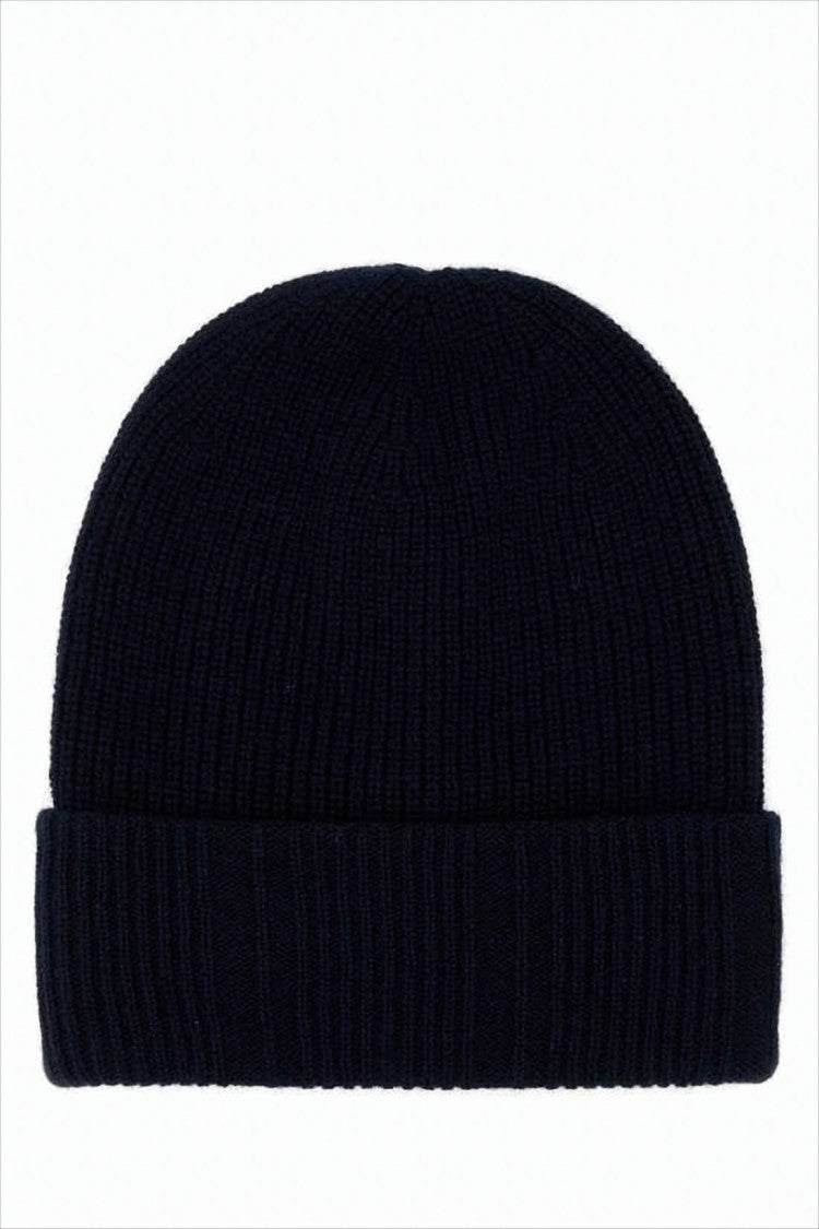 Fendi Ribbed Knit Beanie With Tonal Patch Detail