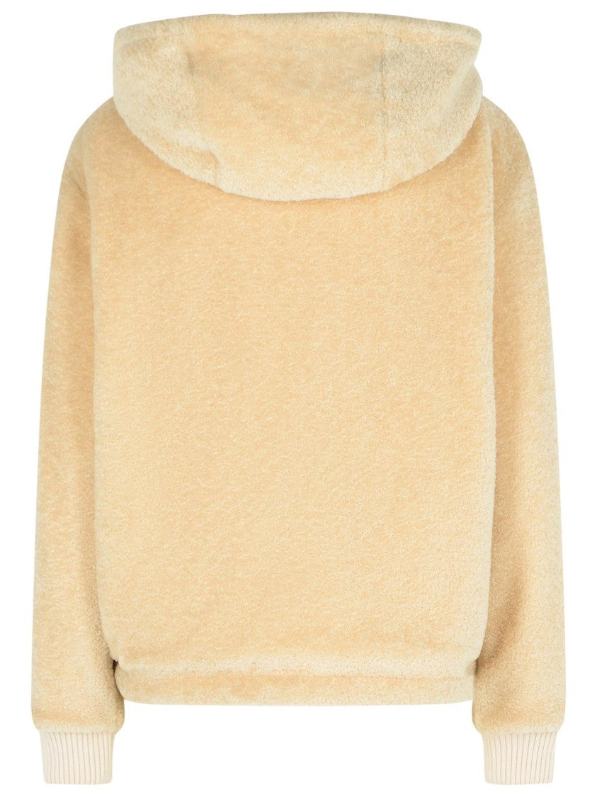 Moncler Reversible Jacket In Cream Cotton Blend