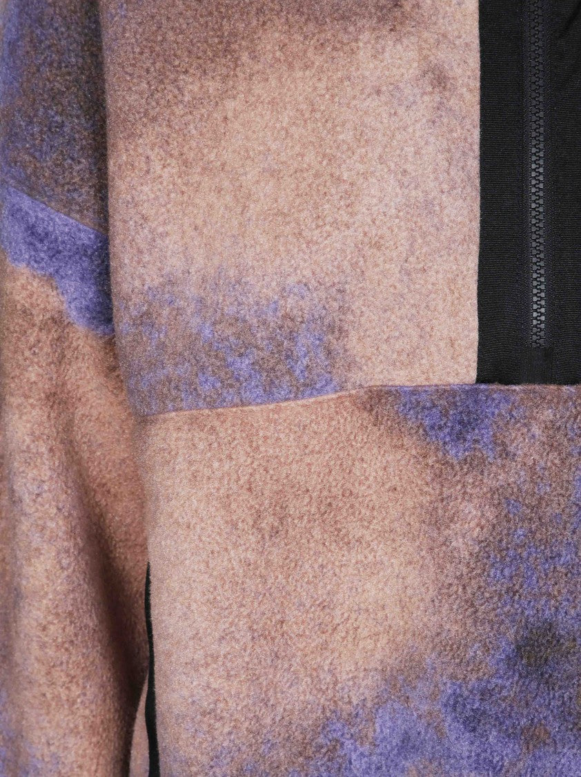 The North Face Relaxed-Fit Mottled Half-Zip Fleece Jacket