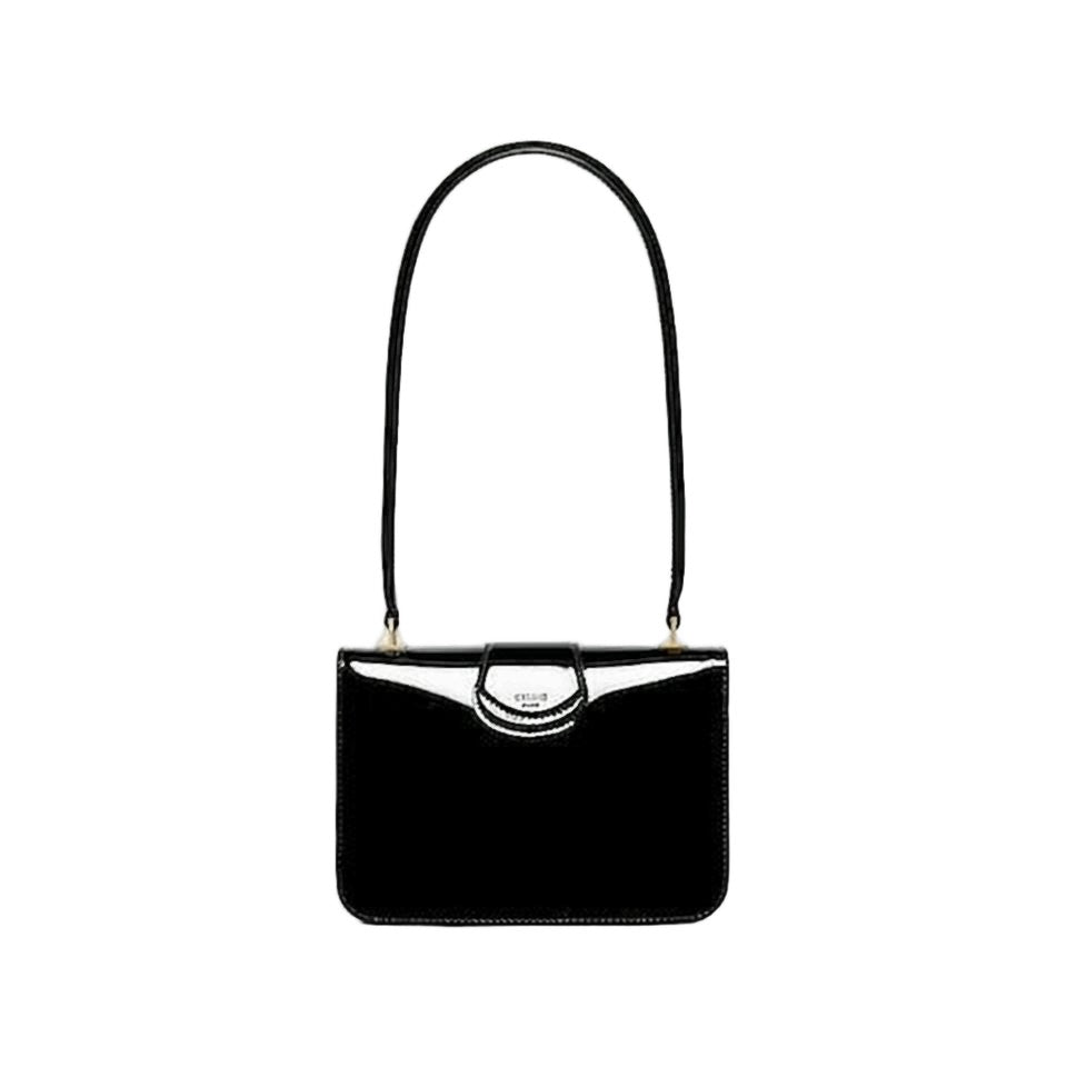 Celine Glossy Calf Leather Shoulder Bag