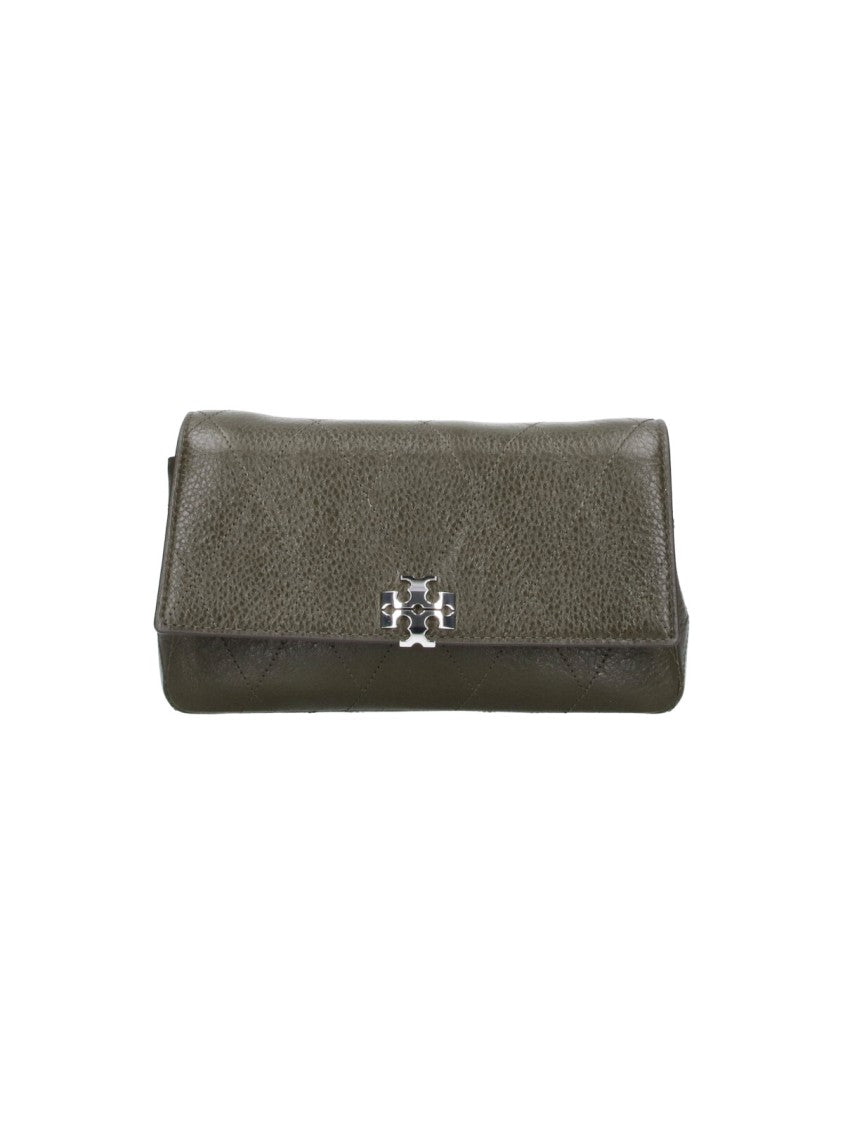 Tory Burch Brown Charlie Quilted Leather Wallet