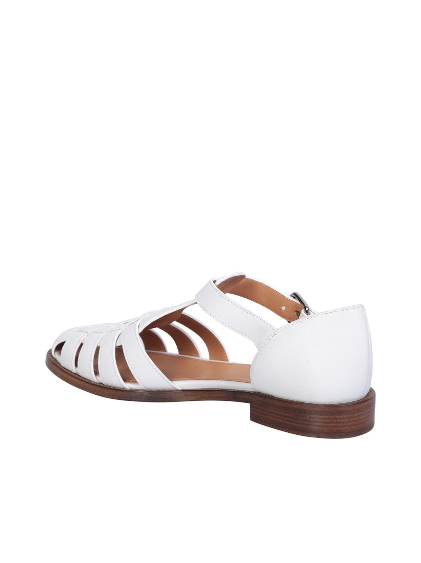 Church's Braided White Calf Leather Sandals