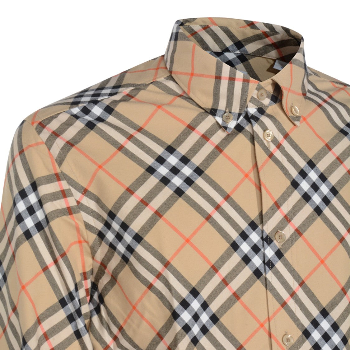 Burberry Checkered Long-Sleeved Button-Up Shirt With Tailored Fit