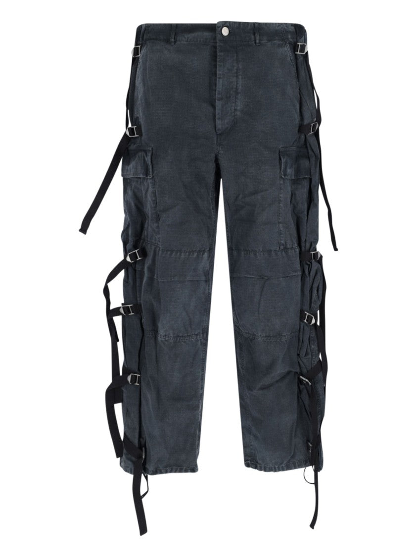 Magliano Multipockets Superpants Cargo Trousers With Adjustable Straps