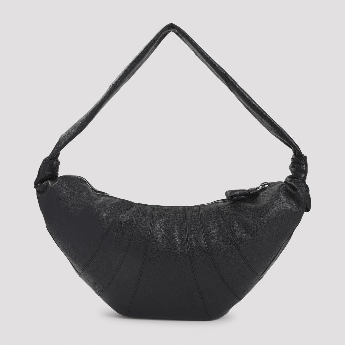 Lemaire Croissant Large Black Calf Leather Handbag