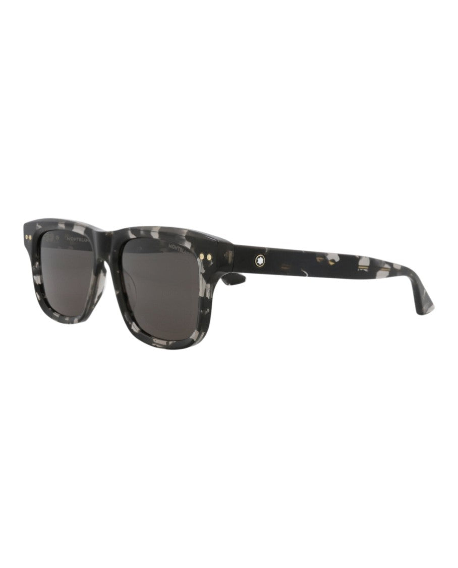 Montblanc Square-Frame Recycled Acetate Sunglasses