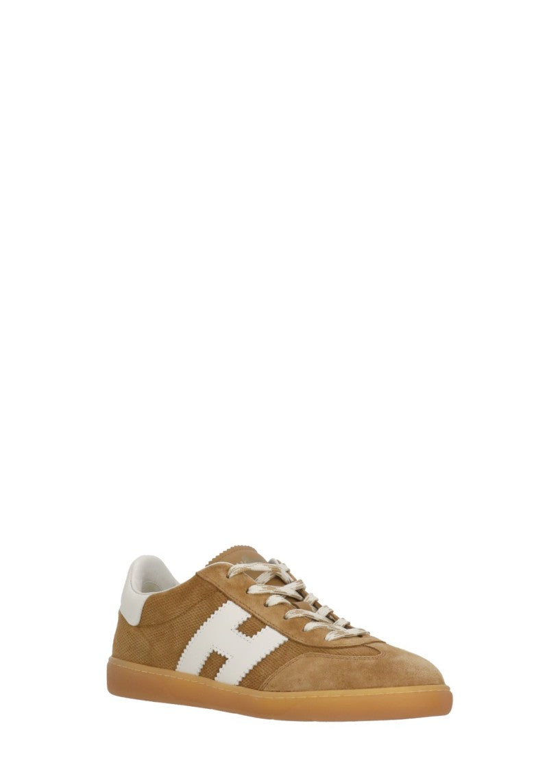Hogan Brown Cool White Iconic Sneakers