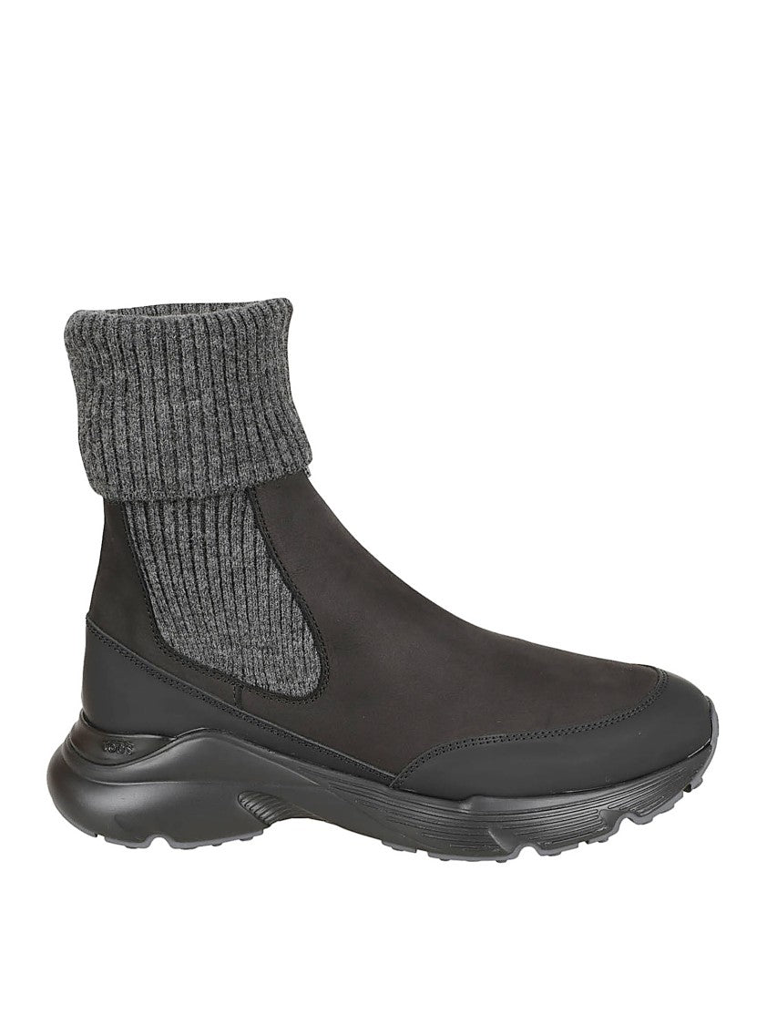 Tod's Chunky Rubber Sole Slip-On Boots