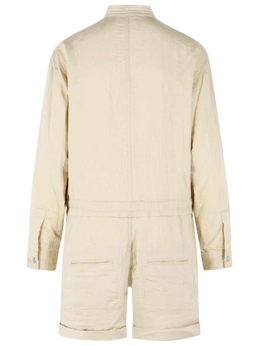 Isabel Marant Étoile 'Betyna' One-Piece Jumpsuit In Beige Cotton Blend