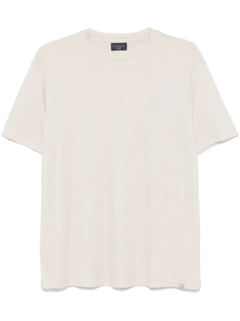 Paul & Shark Beige Relaxed Fit Cotton-Blend T-Shirt