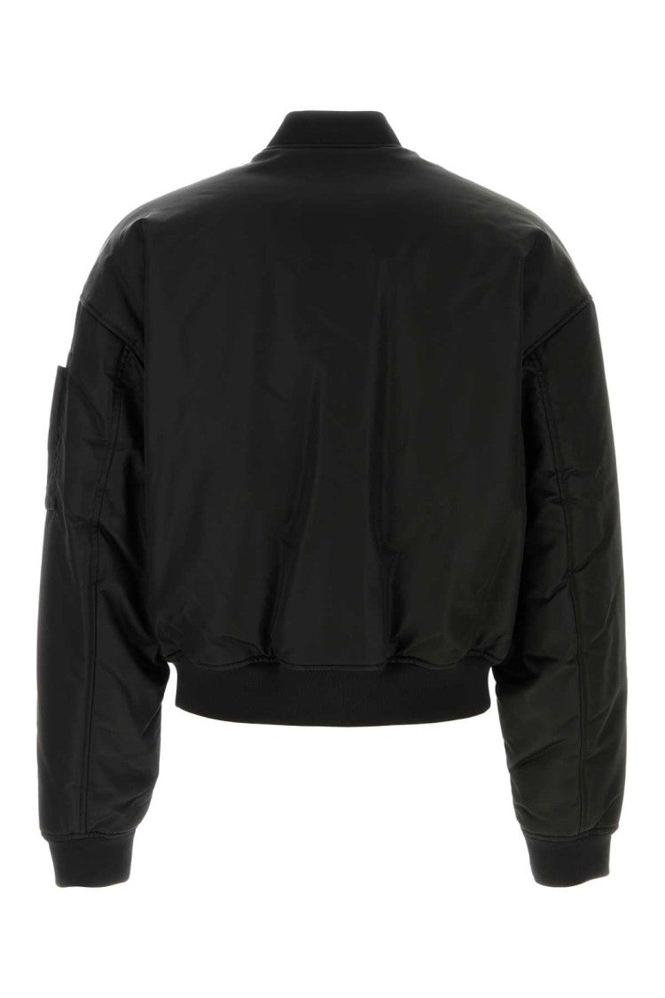 Dsquared2 Black Nylon Bomber Jacket