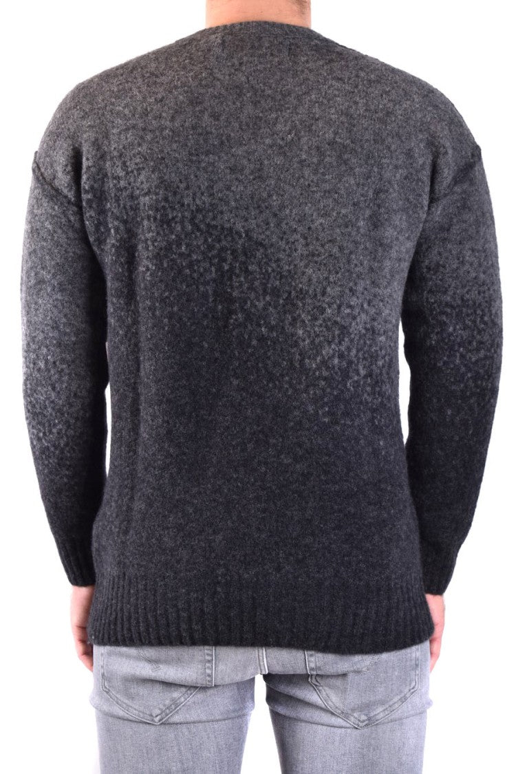 Isabel Benenato Gradient Design Grey Knitwear Relaxed Fit