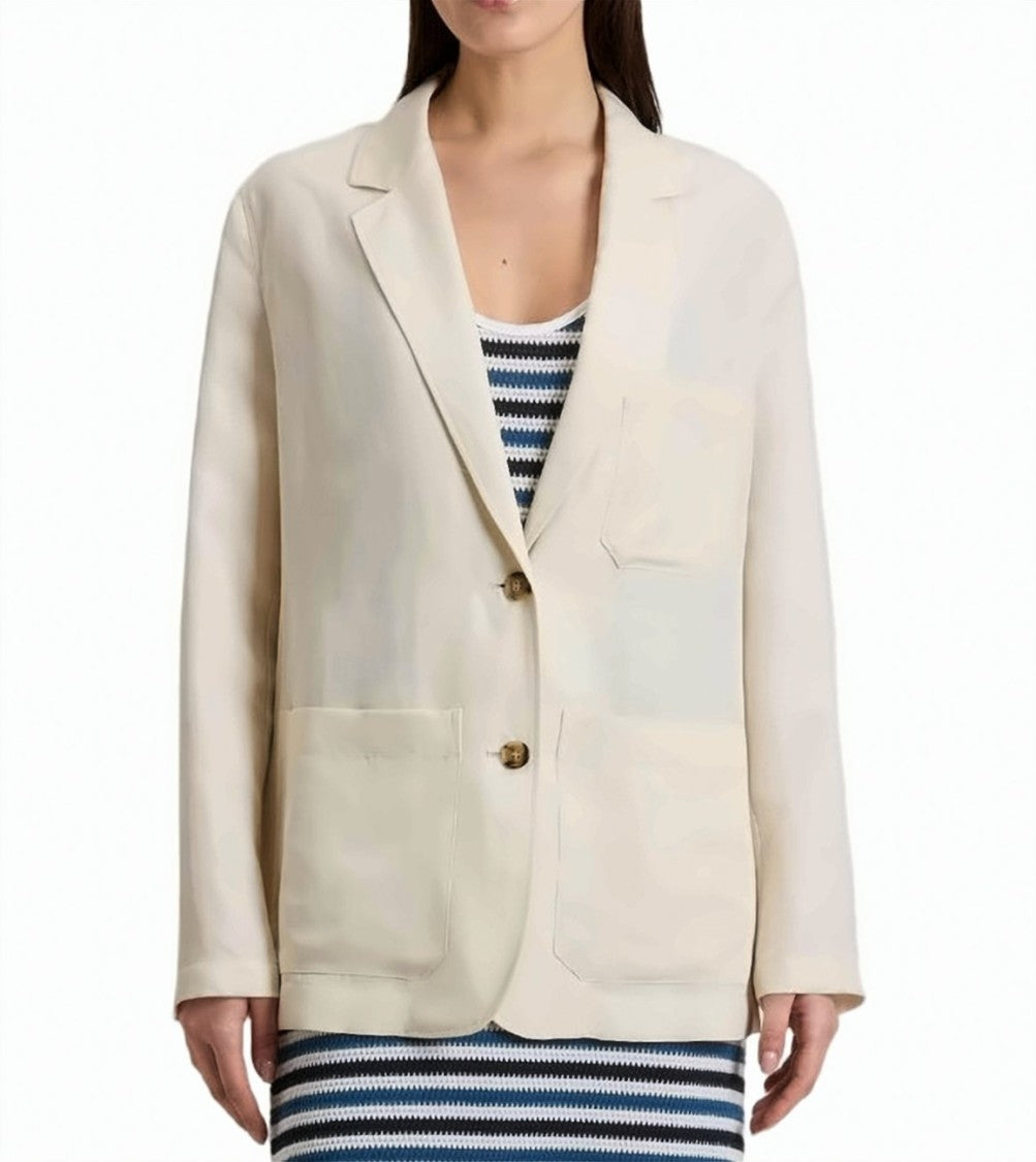 Woolrich Linen Blend Notch Lapels Single Blazer