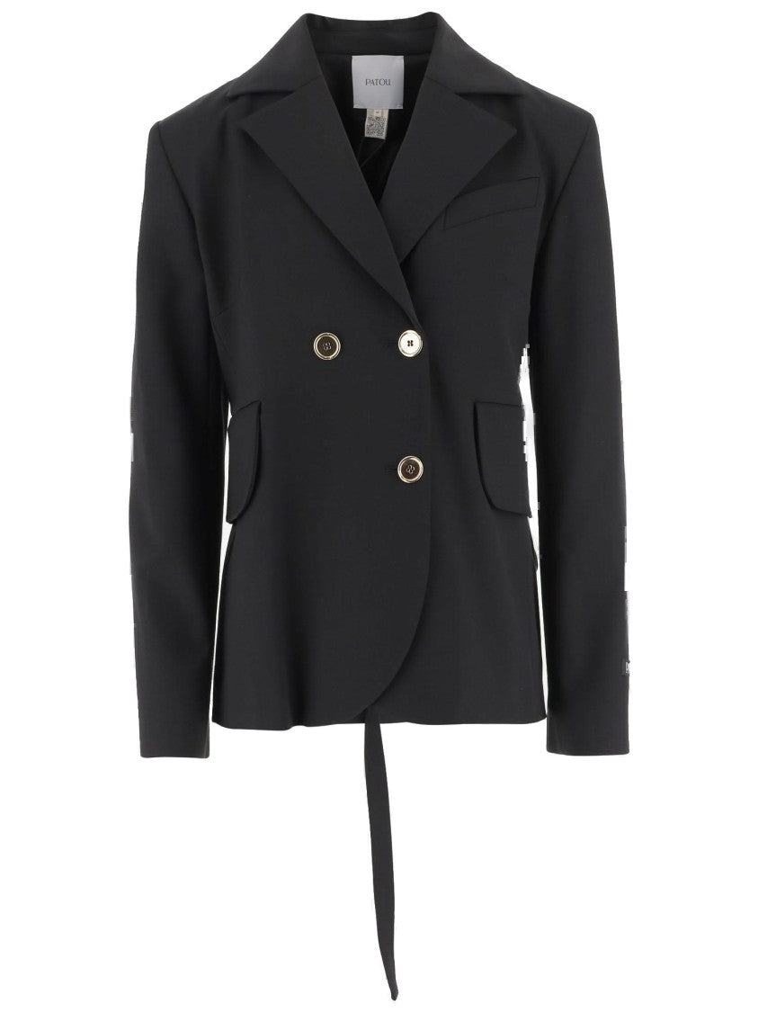 Patou Tailored Jacket With Wool Belt