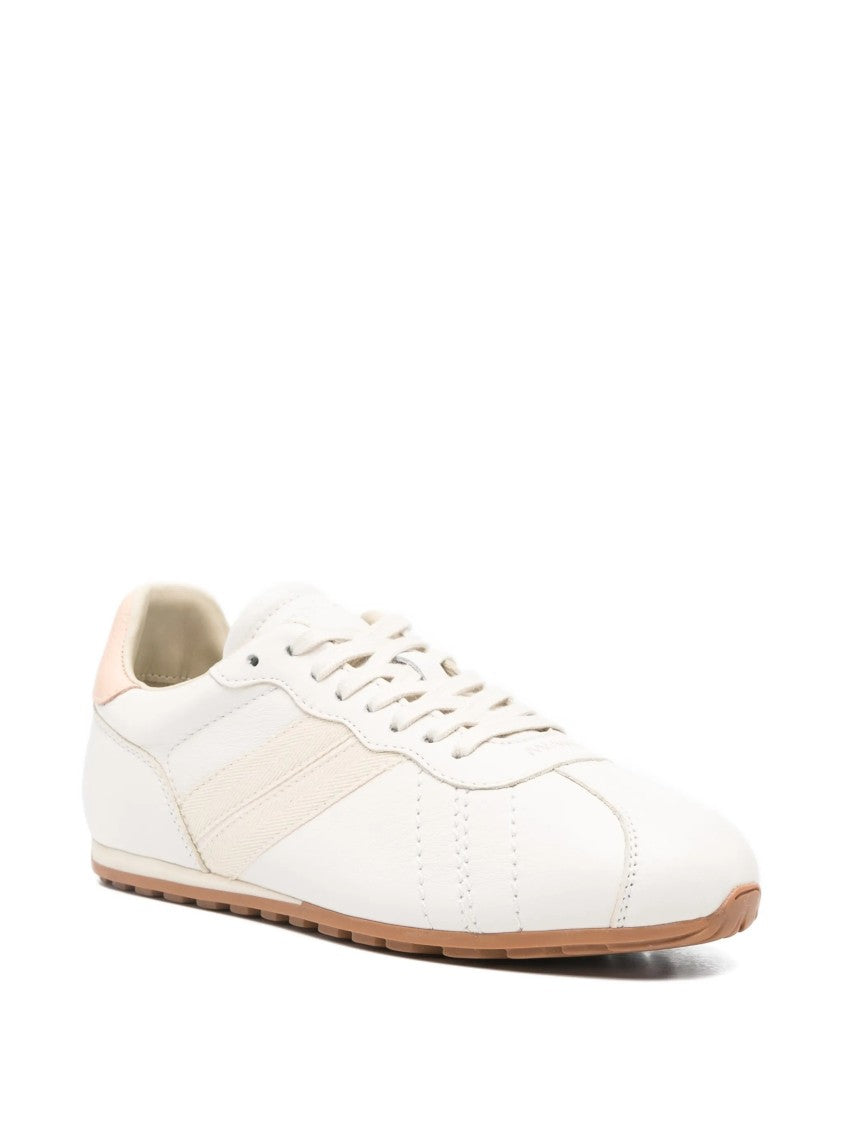 Woolrich White Flat Seta Silk-Low-Profile Sneakers