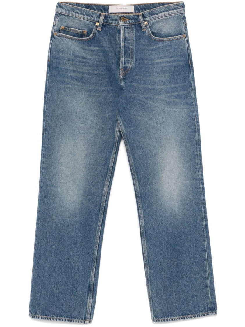 Golden Goose Relaxed Fit Straight Leg Denim Jeans