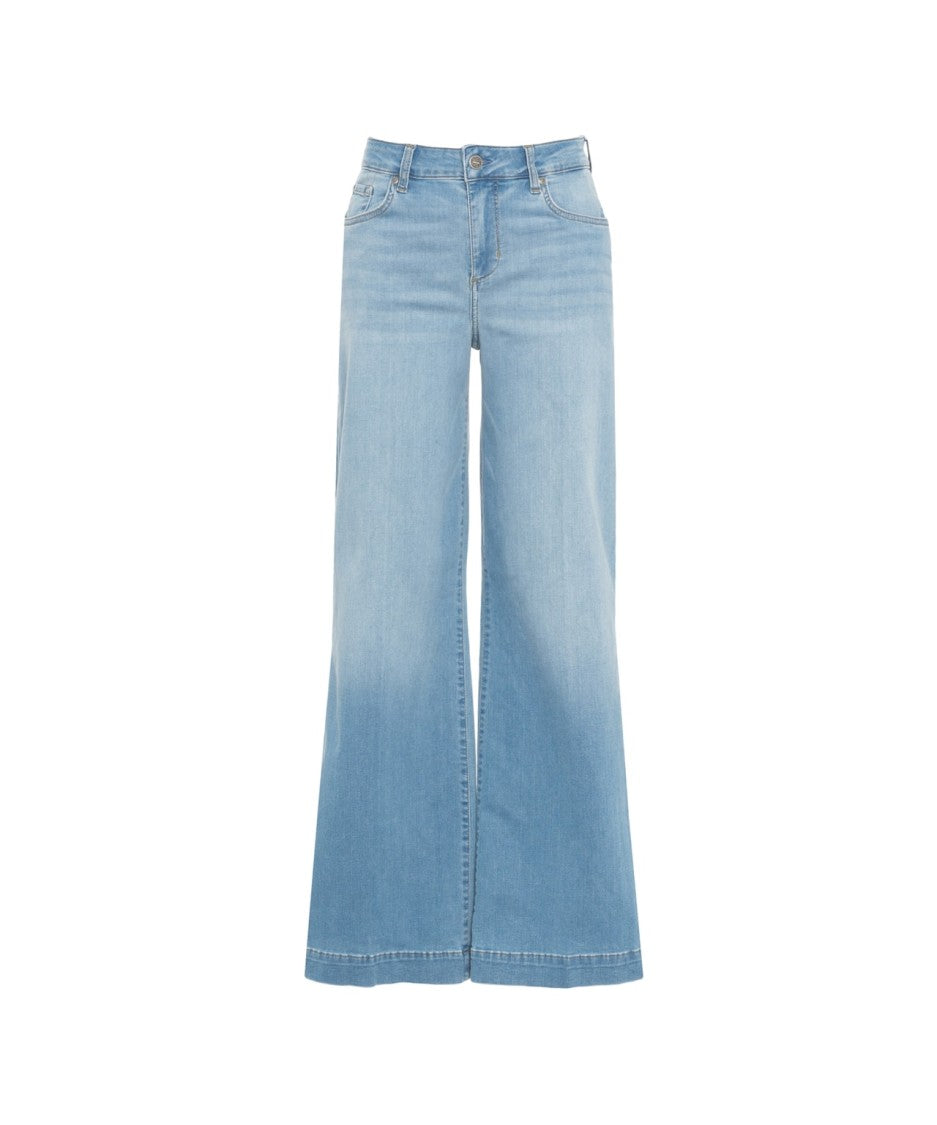 Liu Jo High-Waisted Flared Jeans With Rhinestone Details