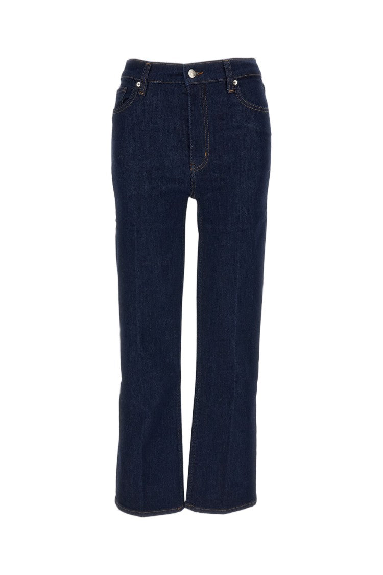 Frame Blue Le Sleek Straight High-Rise Stretch Jeans